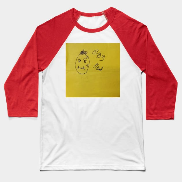 Egg Head Baseball T-Shirt by CINEMA 911